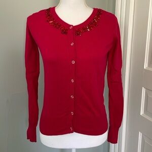 Cherokee beaded cotton cardigan- is a Girls sweater and very cute.